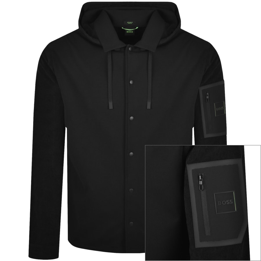 BOSS ST Cord L Jacket Black | Mainline Menswear us